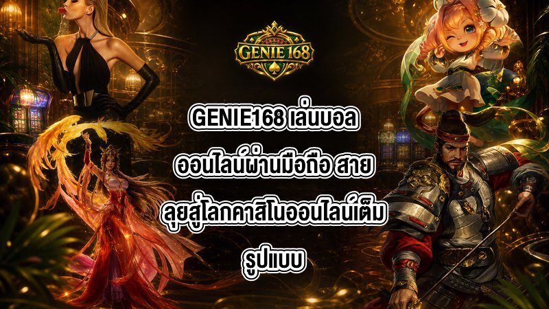 GENIE168 เล่นบอลออนไลน์ผ่านมือถือ
